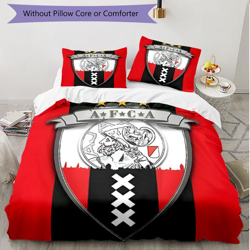 3-teiliges Bettbezug-Set (1 * Bettbezug + 2 * Kissenbezug, ohne Kern), Ajax Print Soft Ganzjahres-Bettwäsche-Set, Dekoration für Schlafzimmer zu Hause Geschenk
