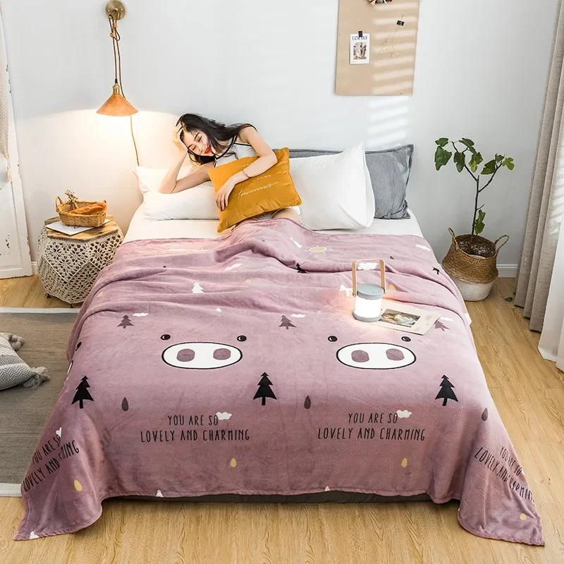 Stars Starry Sky Blanket Bedspread Warm Soft Flannel Print Throw Blankets Suitable for Sofa/Bed/Car Portable Blanket All Season