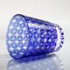 GREEM MARKET Wooden box included Crafts Glasswork Kiriko Glass Cup Shochu Glass Chrysanthemum connection pattern Kiriko glass Product GMS02236NW