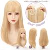 Wig Terrace Premium Heat-Resistant Synthetic Hairpiece, Partial Wig with Bangs, Whorl Wig, Semi-Long, Women's Wig, Foreign Style, Hair Extensions for