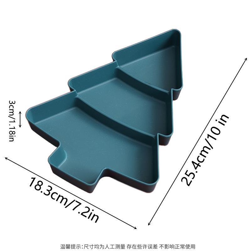 Formă Brad de Crăciun Living Bomboane Gustări Nuci Semințe Fructe Uscate Farfurie de Plastic Vase Bol Farfurii de Mic Dejun Tavă Veselă