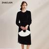 Zhaojun Spring/Summer Round Neck Midi Dress