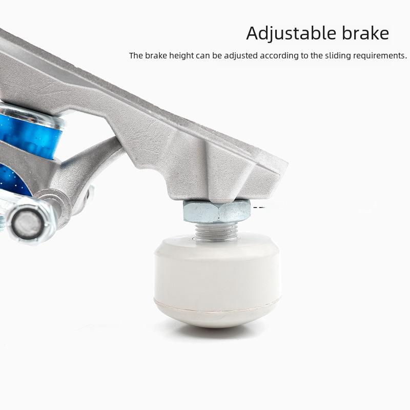 Aluminiowa podstawa do wrotek dwurzędowych i akcesoria