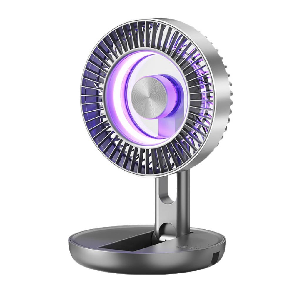 Compact Size High-speed Turbos Air Conditioning USB Rechargeable Fresh Air Fan Kitchen серый