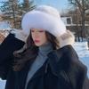 Mink Hair Hat Warm Korean Version Trendy Fashion Autumn and Winter Mink Braided with Fox Fur Fur Hat Women