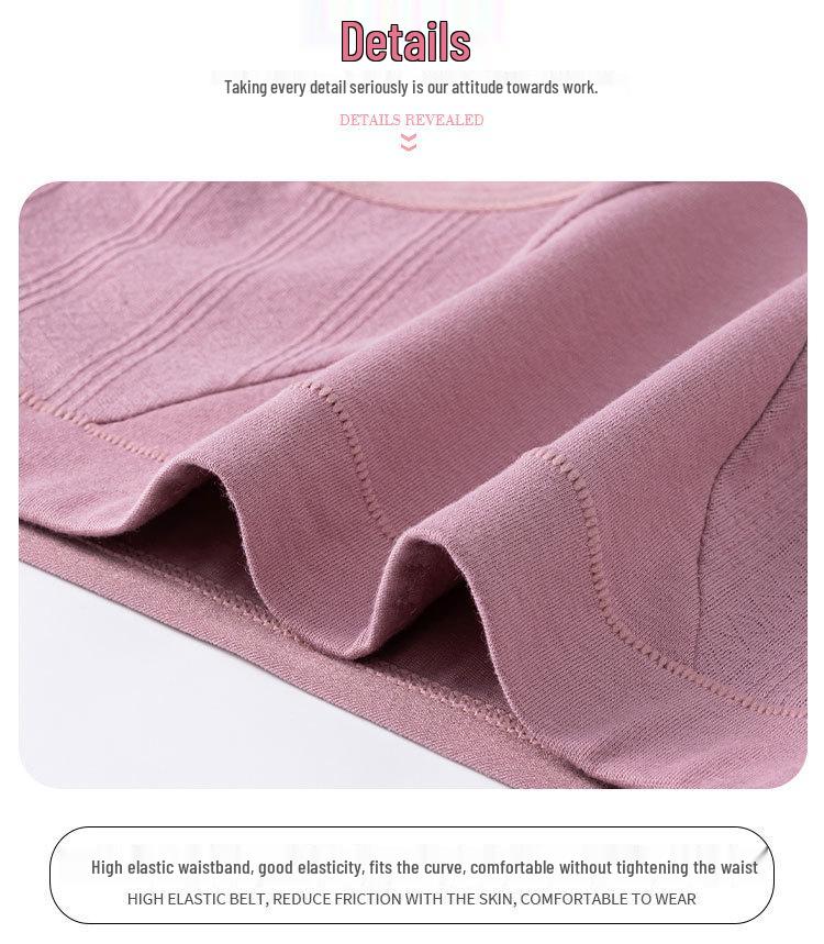 High Waist Plus Size Cotton Panties for Women - Suitable for Middle-Aged and Elderly Moms (200 Jin)