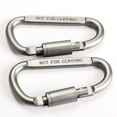 Lightweight and Sturdy 6Pcs Aluminum Carabiner Set for Outdoor Camping Keychain Needs