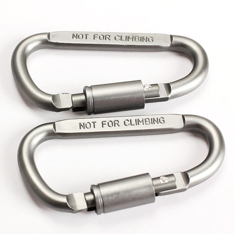 6er Set Karabiner für Schlüssel Camping Survival EDC Outdoor Schlüsselanhänger Clip Aluminiumlegierung Karabinerhaken Karabiner
