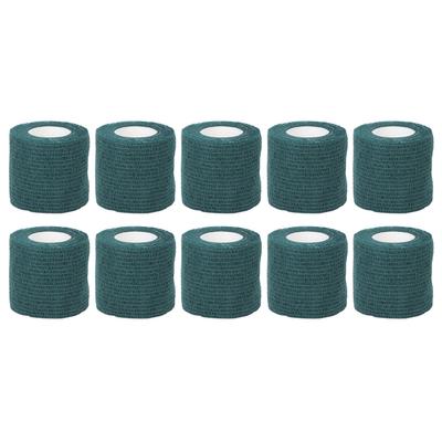 10 Pezzi Fasciatura Elastica Autoadesiva Multifunzionale Monouso Antishock Antiscivolo Manico per Tatuaggio