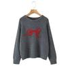 INS Fashion Bow Pattern Jacquard Pullover Sweater