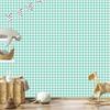 Mint fabric pattern wallpaper, soft shapes for living room and bedroom 50x1000