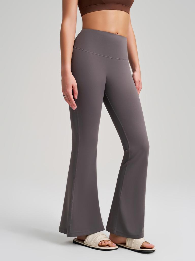 Naked Feel High-Waisted Wide-Leg Yoga Pants - Quick-Drying, Micro-Flare, Butt-Lifting, Antibacterial Fitness Layer