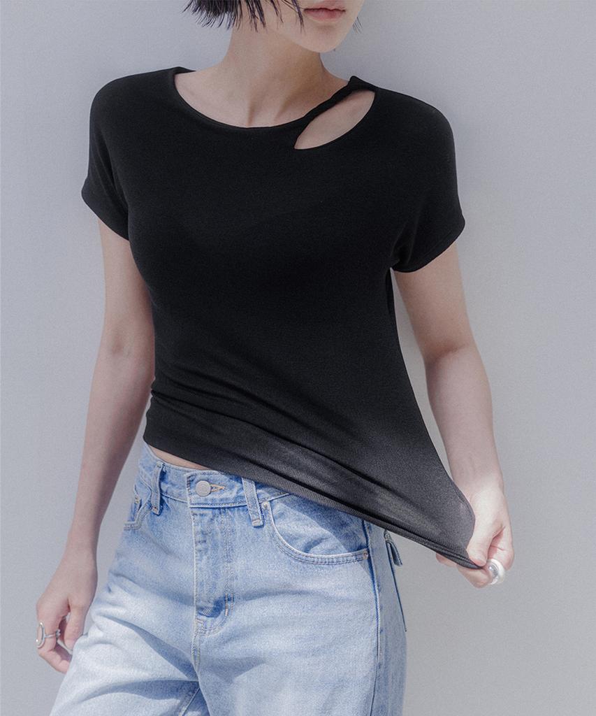 Memua Ring Twist Cap Sleeve T-Shirt