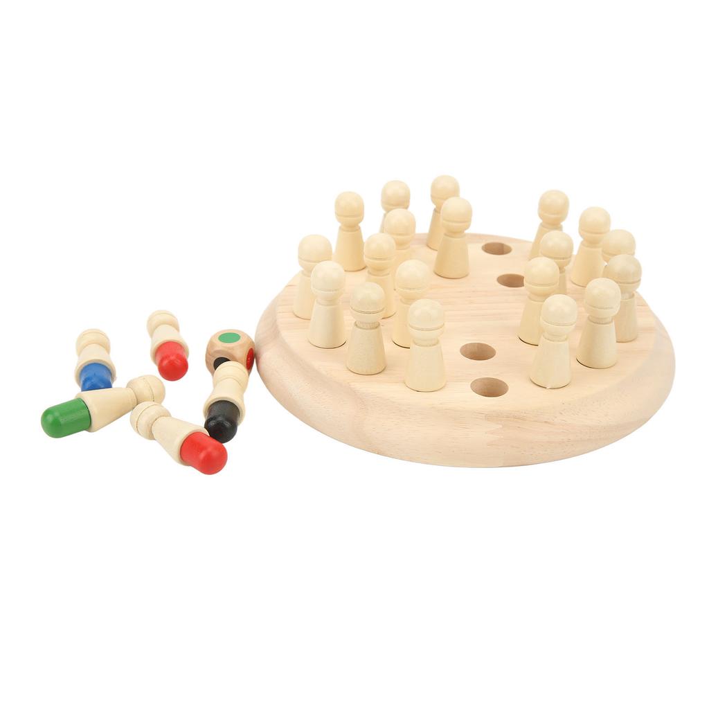 Memory Match Stick Chess Wooden Color Memory Board Early Education Intelligence Logic Development