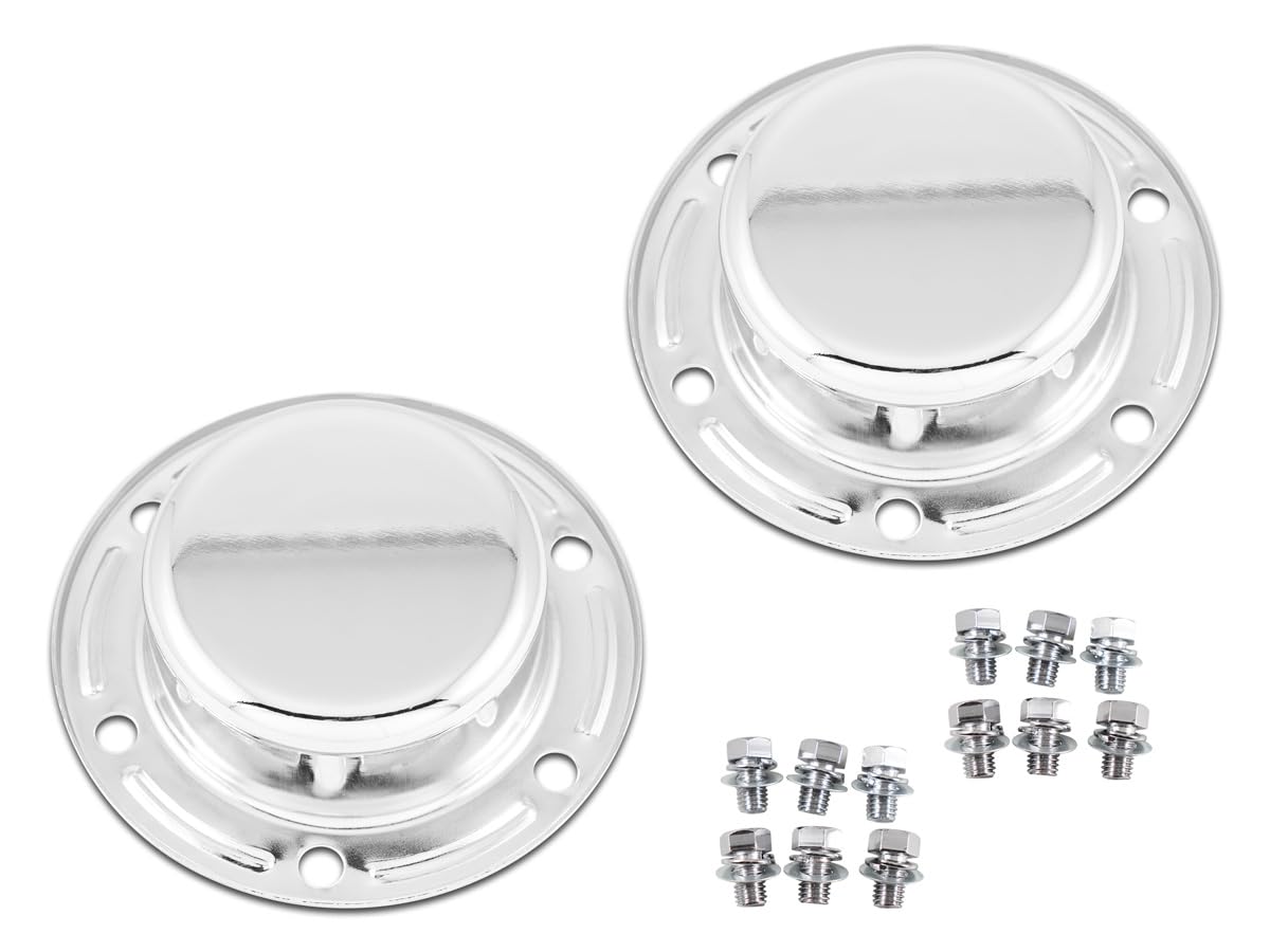 

Хромированные колпаки передних ступиц TRISTAR S [Hino Grand Profile Air Loop Profia 17 Profia], центральные колпаки, комплект левый и правый серебряный