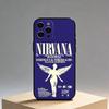 K-Kurt N-Nirvana C-Cobain Phone Case For iPhone17,16,15,14,13,12 Plus,Max Soft Silicone Black Cover