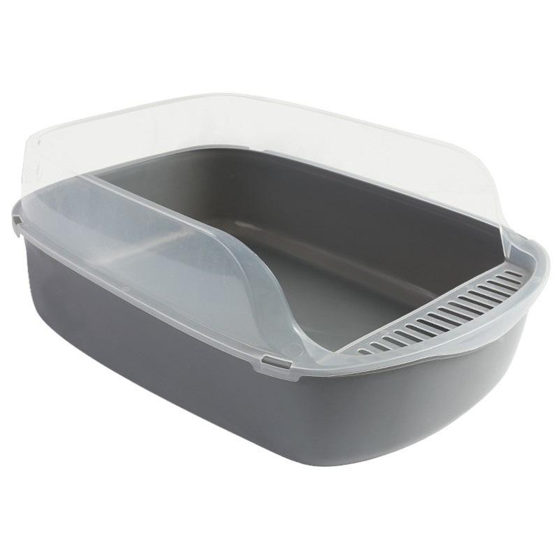 Extra Large Odor-Reducing Semi-Enclosed Anti-Splash Cat Litter Box