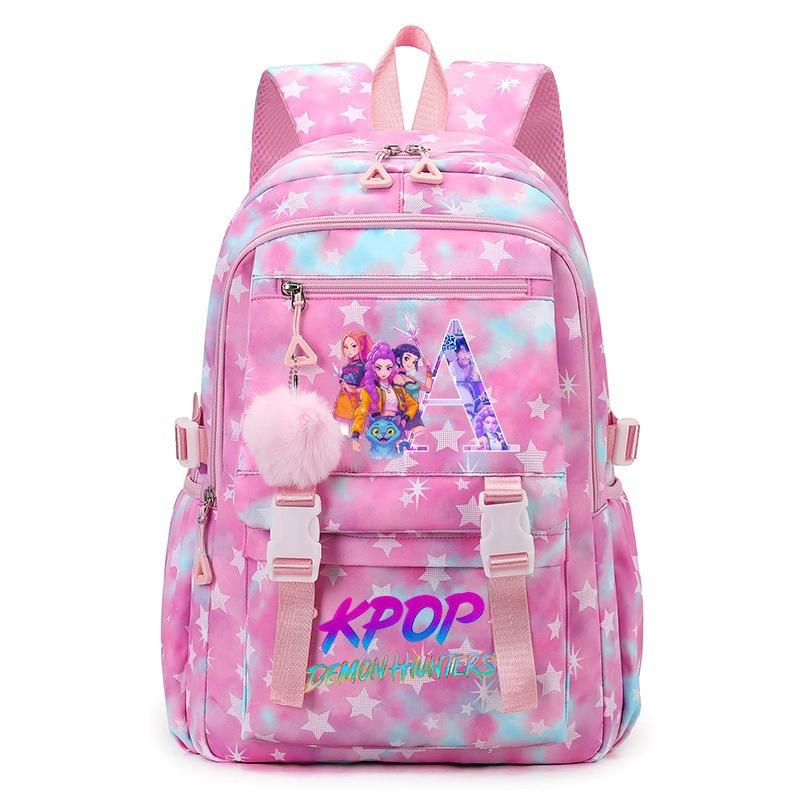 Kpop Cartoon Student Schoolbag Large Capacity Backpack Girl Schoolbag Backpack