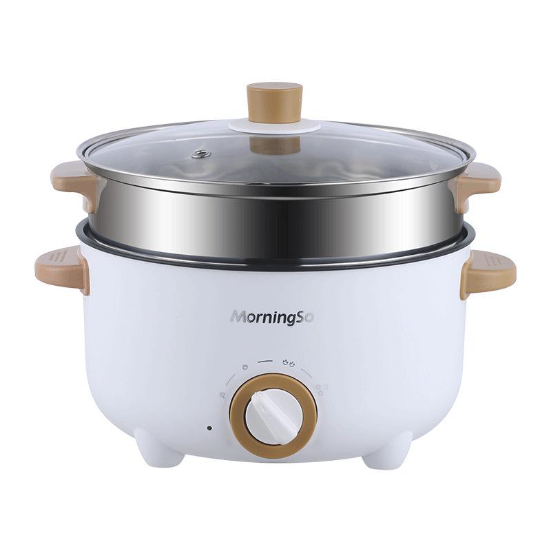 Multifunctional Non-Stick Electric Cooking Pot and Stir-Fry Wok for Dorms and Students