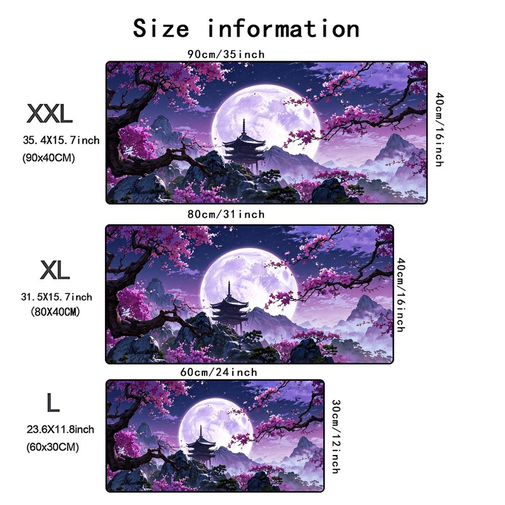 Starry Sky Moon Mouse Pad Large Computer Office Game Table Mats Xxl Rubber AntiSlip Pc Gaming Keyboard Mousepads Long Desk Pads