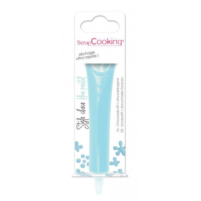 Stylo goût chocolat bleu ciel 25g - Scrapcooking