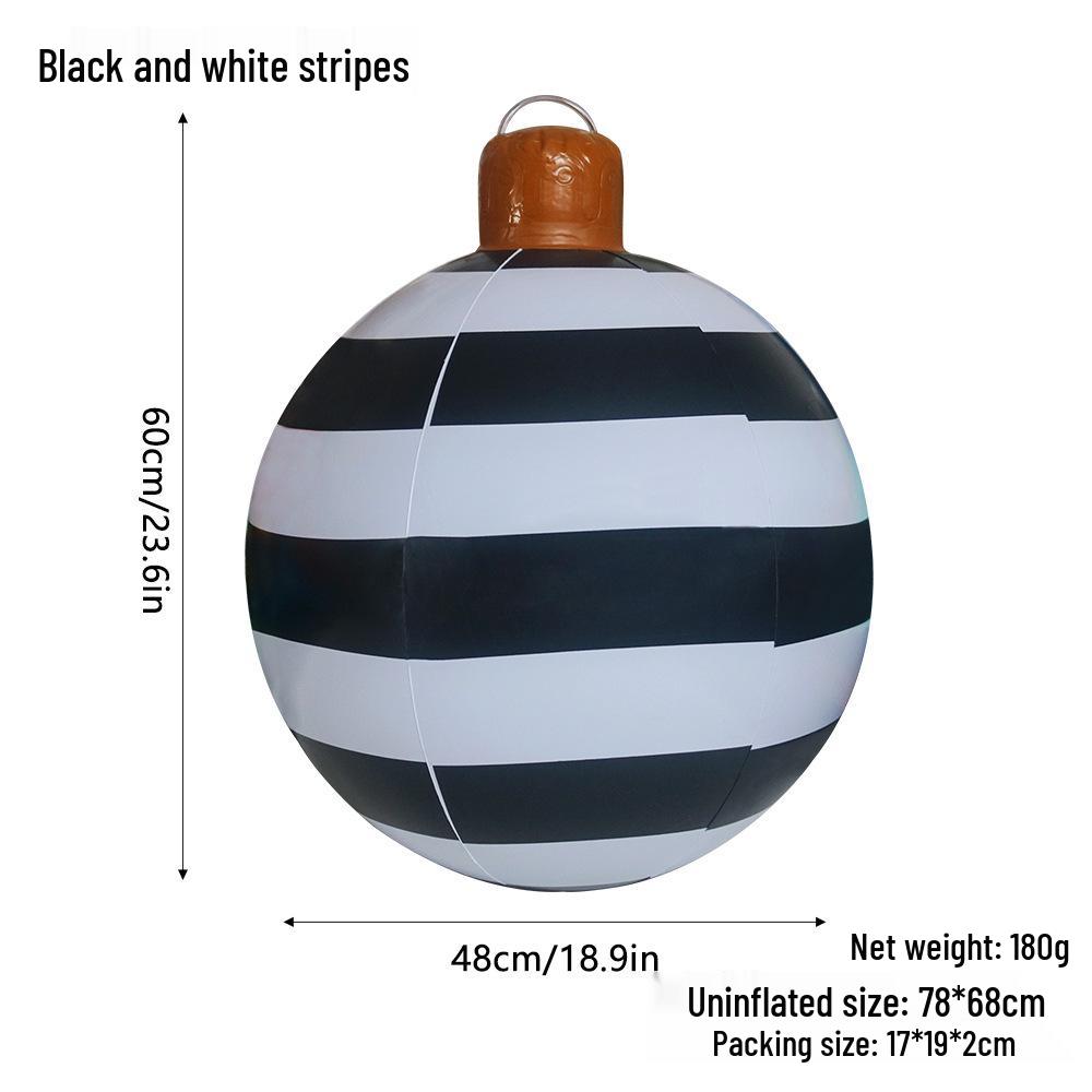 "Remote-Control Inflatable Christmas Lantern Ball for Outdoor Decoration"