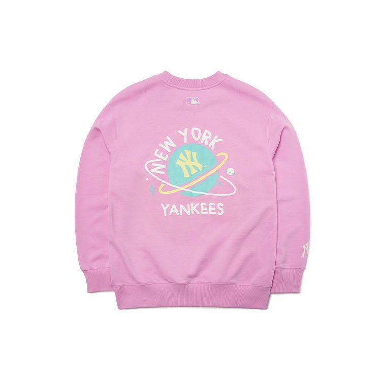 MLB Sweatshirts Unisex Pink Crew Neck Moderate Other 3AMTL0121-50PKS