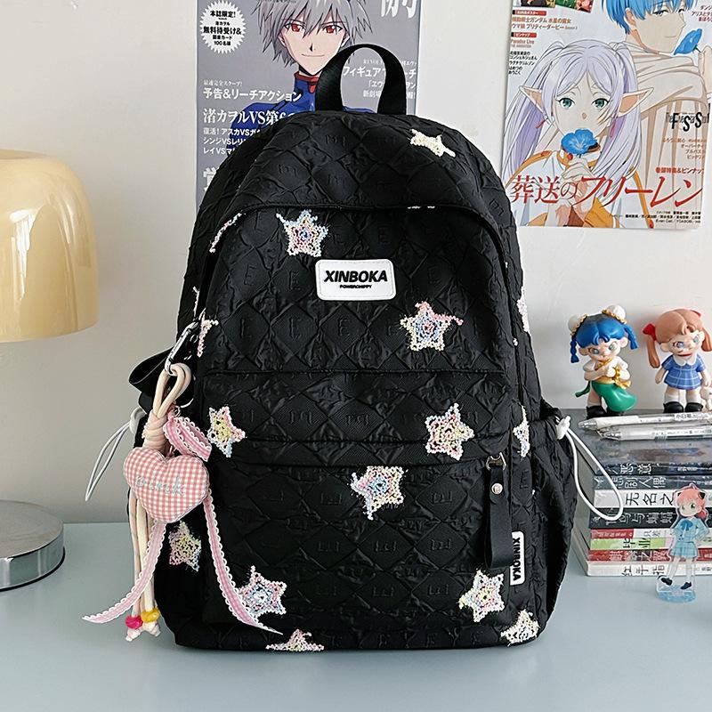 Lightweight Backpack Female Cute Niche Going Out Travel Style High School Students Junior High School Girls Large Capacity Schoolbag