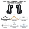 Mini-Kleiderbügel-Anschlusshaken, kaskadierender Kunststoff-Kleiderschrank-Mantel, ausziehbarer Kleiderbügelhalter für Schrank, Heimwerkzeuge
