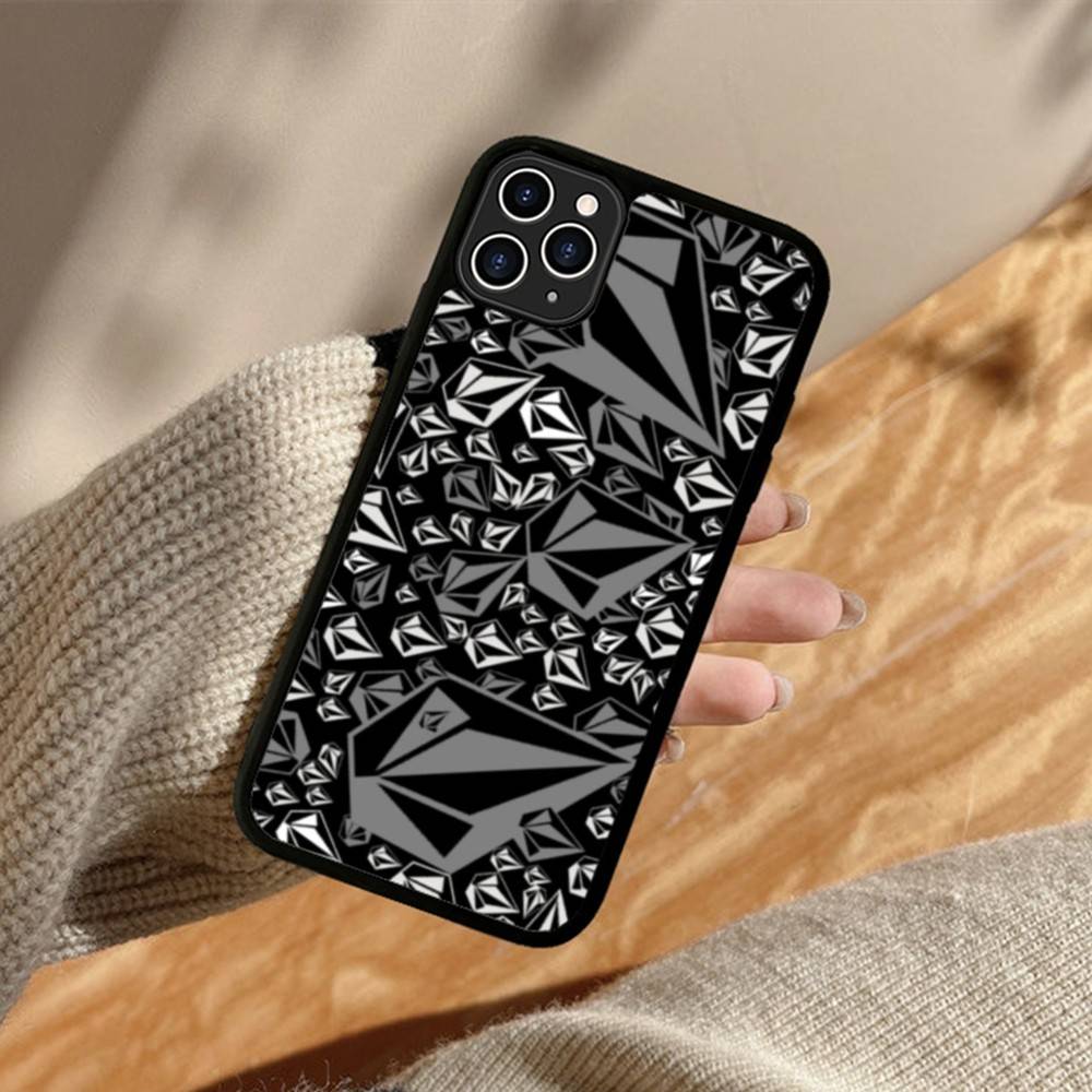 L-Luxury V-VOLCOM-S Phone Case Silicone PC+TPU For For IPhone 11 12 13 14 15 16 Plus Pro Max Cover