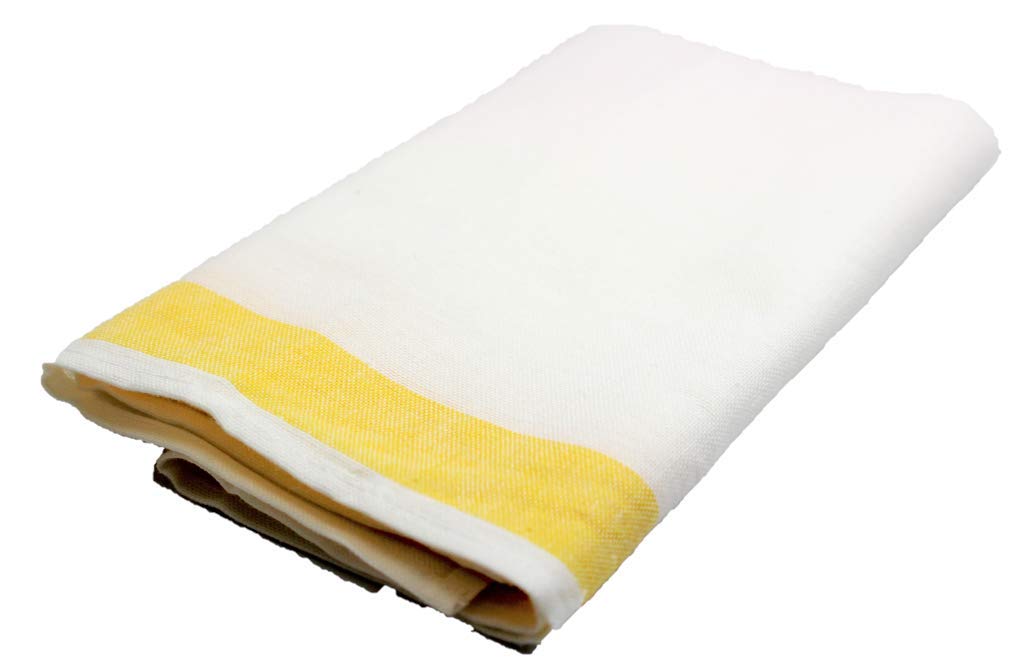 

Made in linen blend glass 40 x professional commercial use Japan, towel, 50% cotton, 50% linen, 70, use, [10 pieces] (yellow border)