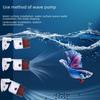 Jingye Silent Aquarium Wave Pump with Magnet Suction - Fish Tank Flow and Waste Circulation Machine