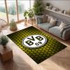 Borussia Dortmund Theme rug Soft Crystal Velvet Area Rug Non-Slip Floor Carpet for Living Room Bedroom Nursery