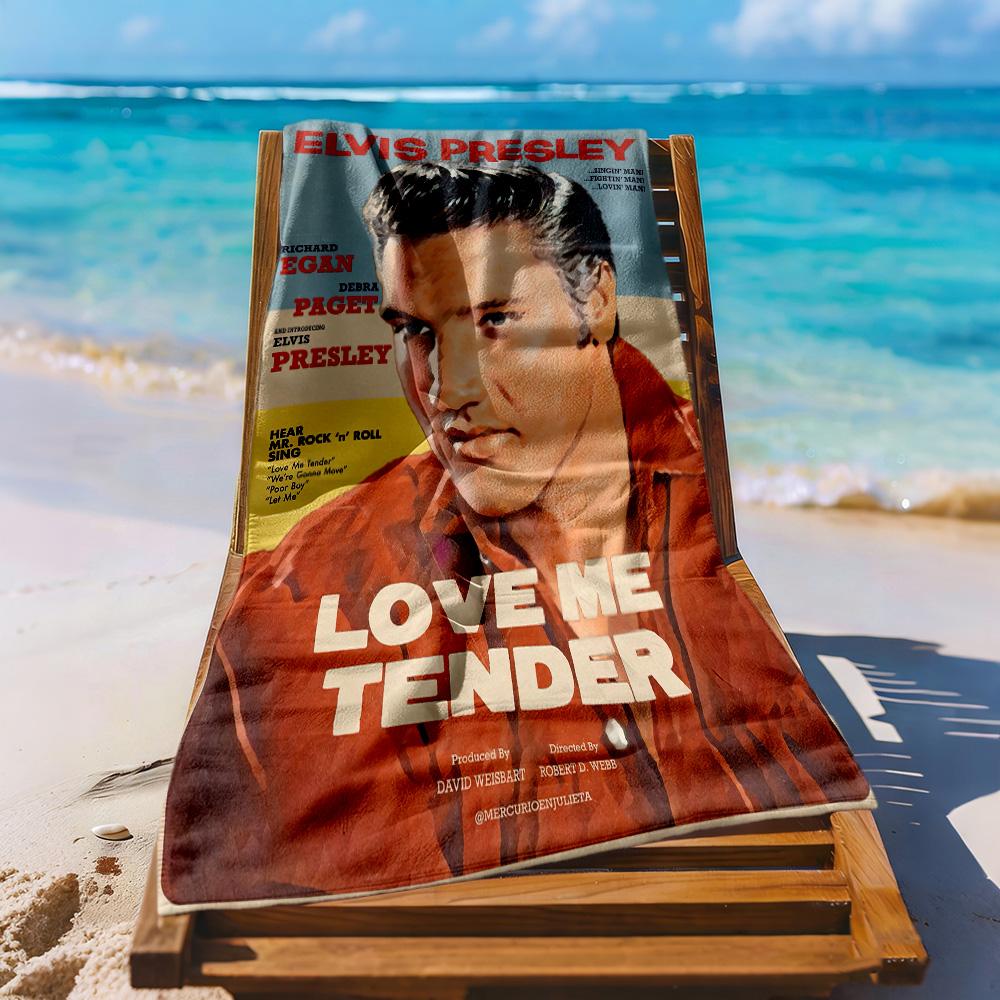 Elvis Beach Towel Super Soft Absorbent Comfortable Lightweight