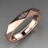 Anello nuziale dorato Acciaio 316L Misura 17