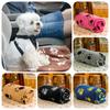 Soft Warm Reversible Pet Blanket Cozy Double-sided Fleece For Dogs And Cats