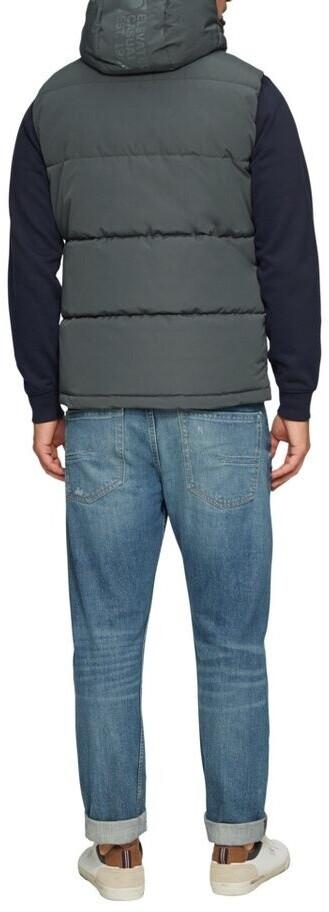 Зимняя куртка s.Oliver Теплая стеганая жилетка с отстегивающимся капюшоном (2150478) серый