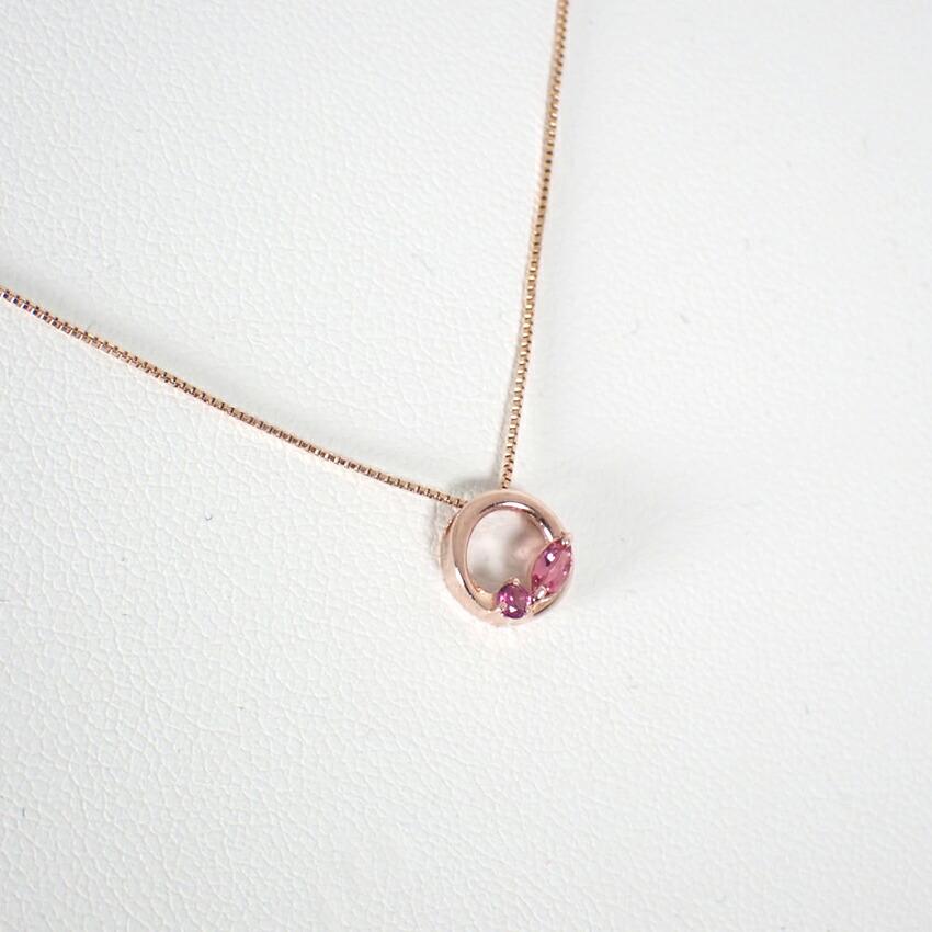 [Used] K10PG pink tourmaline pendant/g466-56
