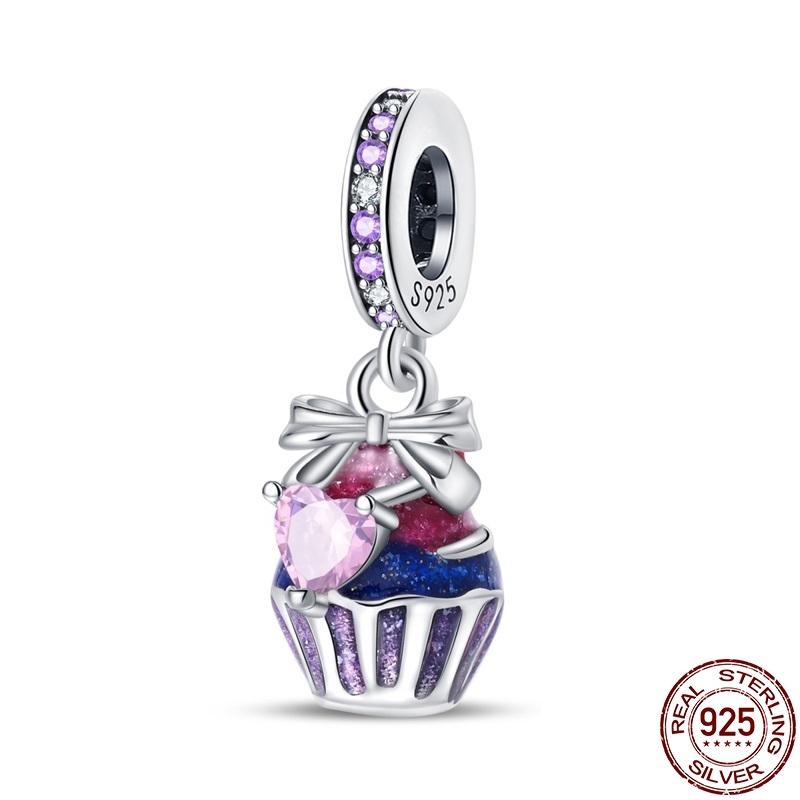 100% Real Copper French Fries Donuts Pendant Fit Original Pan Bracelet For Women Birthday Fine Jewelry Gift