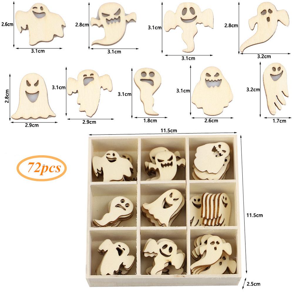 Hölzerne Halloween-Ornamente Hohl hängender Anhänger für Heimkunsthandwerk