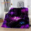 D Cartoon Dream Butterfly Flower Soft Plush BlanketFlannel Blanket Throw Blanket for Living Room Bedroom Bed Sofa Picnic Cover