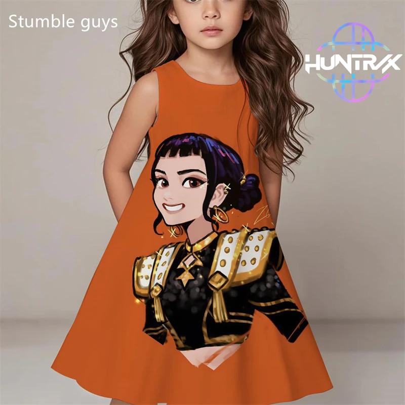 Mode Locker Einfach Kinderkleidung Freizeit Druck Vielseitig Kleider Mädchen