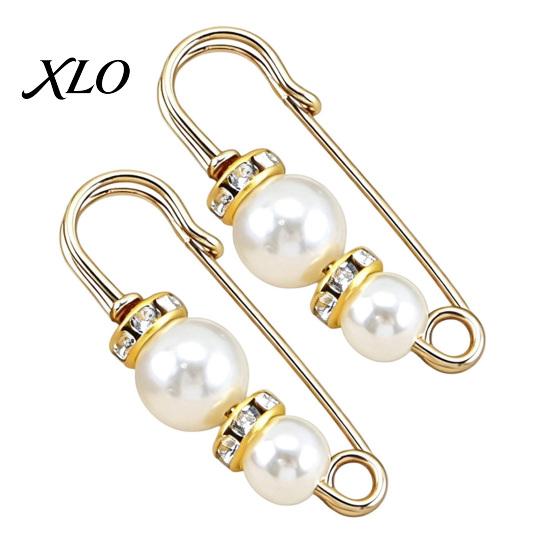 Removable Waist Tightener 2Pcs Faux Pearl for Pants, Reusable Cincher Pin Fashion Accessories Loose Jeans, No Sewing Waistband Skirts Skirt