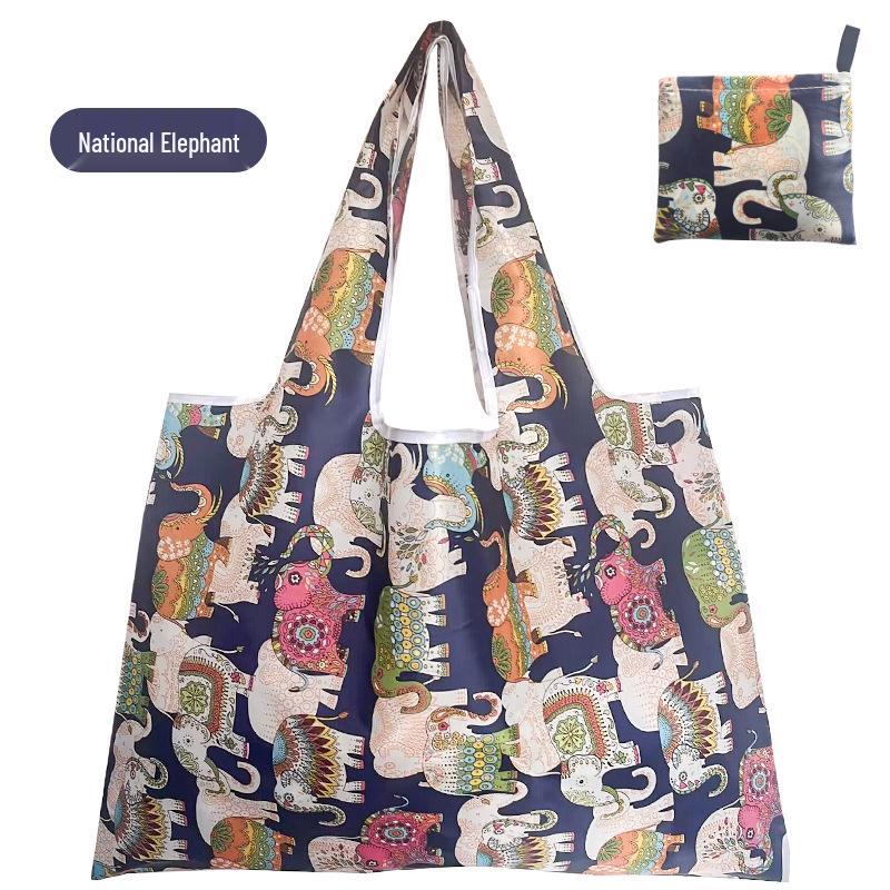Eco-Friendly Large Capacity Folding Grocery Bag - Oxford Cloth