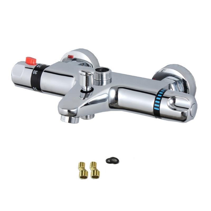 Thermostatic Shower Faucet Mixer Valves with Safety Button Showering Faucet Temperature Control Valves Shower Accessorie 1