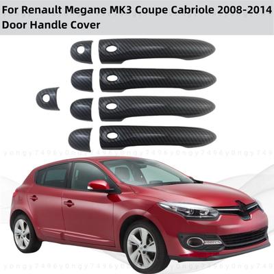 For Renault Megane MK3 Coupe Cabriole 2008 2009 2010 2012 2013 2014 ABS Chrome Car Accessories Plated Door Handle Cover Trim