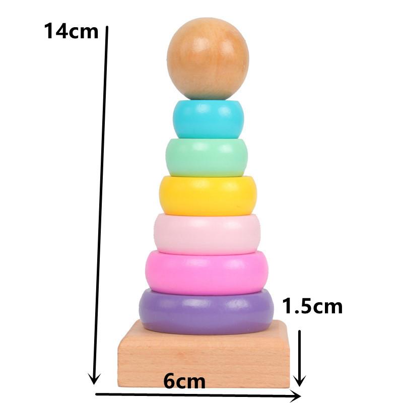 Barevné Montessori Dřevěné Puzzle Hračky pro Děti Makaronové Kostky Vzdělávací Učební Hračka Dětská Chrastítka Grafický Design