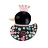 1Pcs Enamel  Animal Brooch Lovely Wear Crown Duck Brooches For Women'S Clothes Backpack Pins Gifts