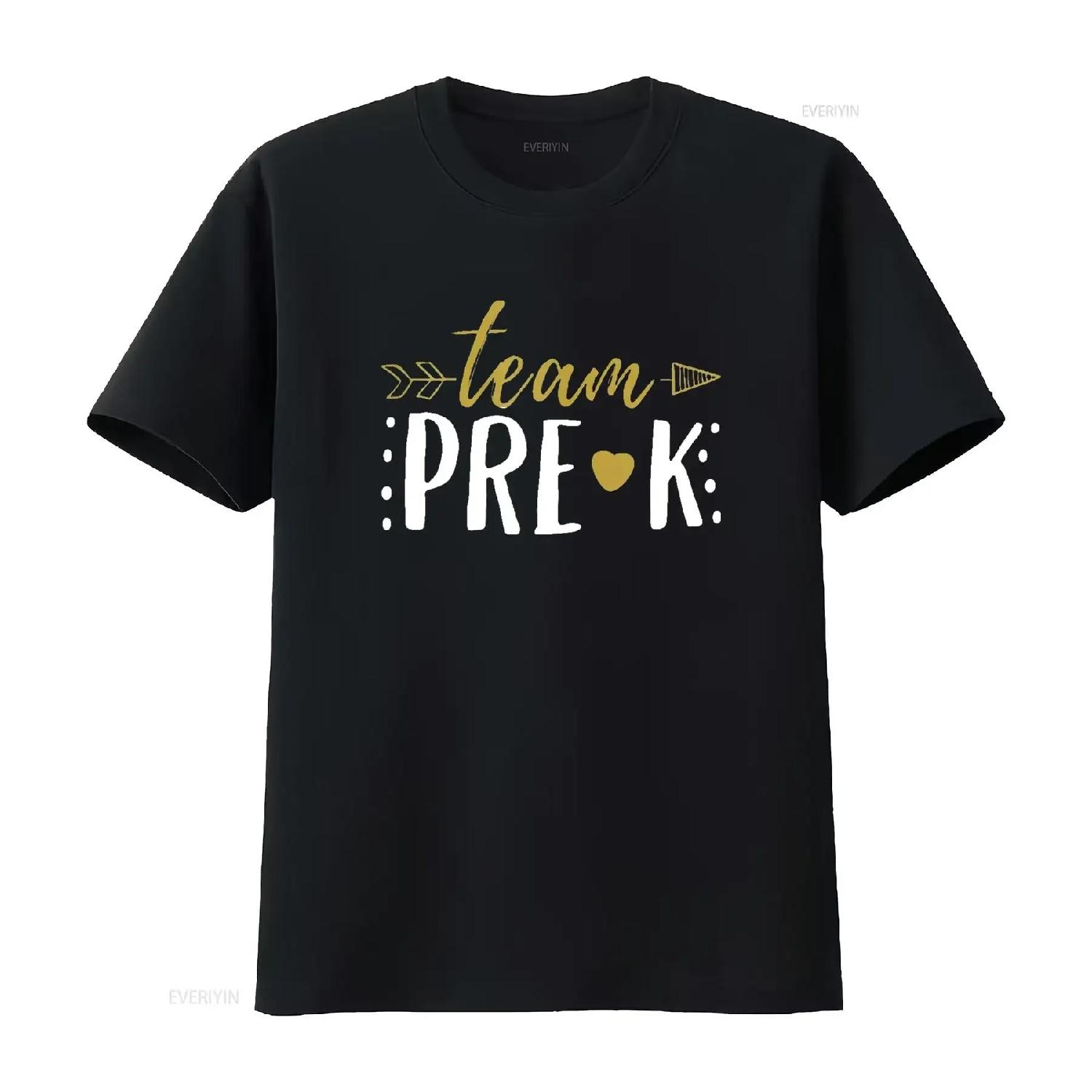 

Team Pre K Womens T Shirt Preschool Teacher Student Arrow vintage Washed graphic Casual designer clothes fashion Versatile XXXXXL різнокольоровий