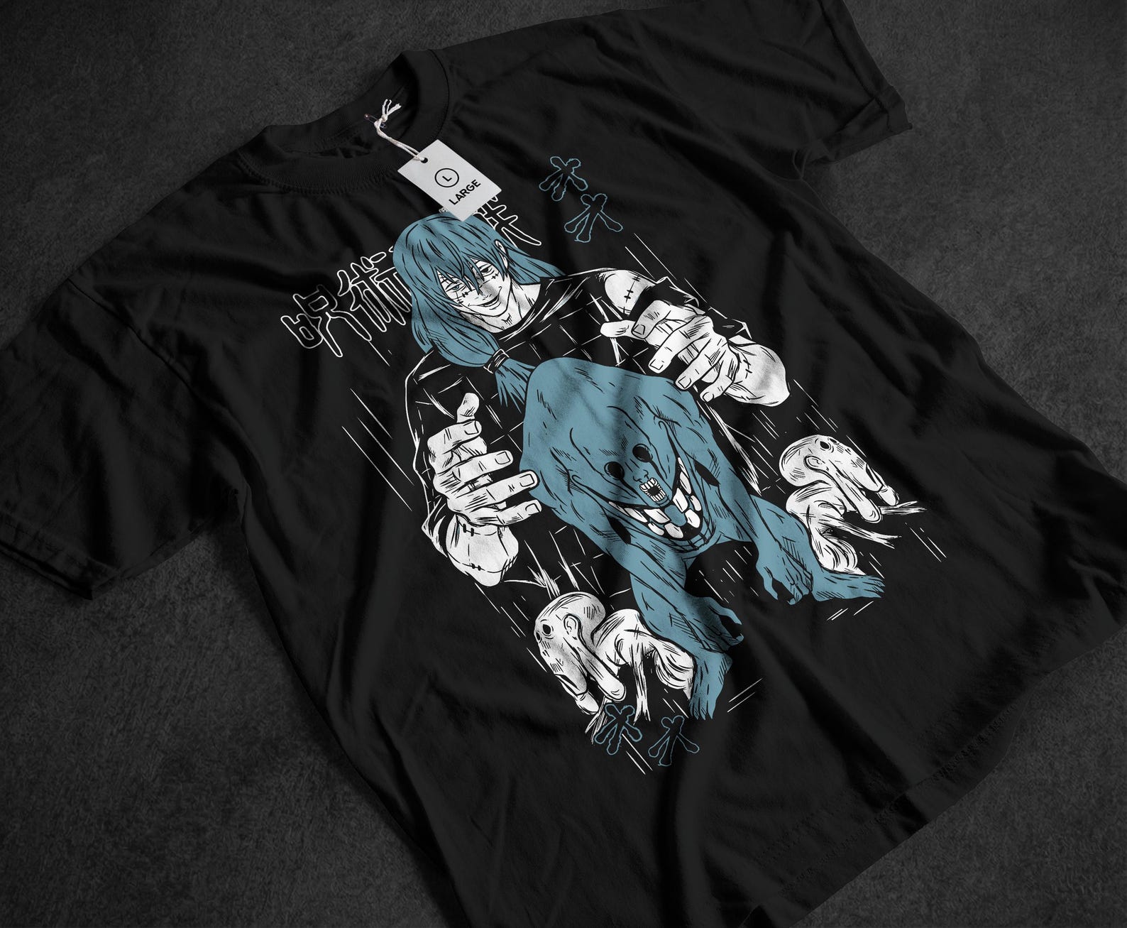 Shonen Hero Top, Unisex Anime Clothing, Japanese Graphic T-shirt, Otaku Present 150